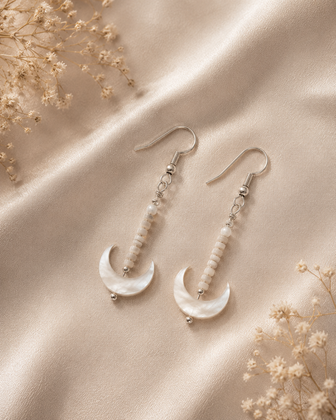 Baby Pearl Anchor Earrings