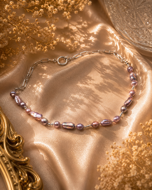 Lilac Whisper Pearl Necklace