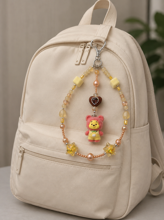 Winnie the Pooh Multiple Pearl Bag Charm
