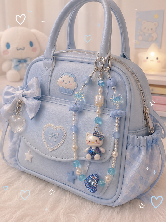 Hello Kitty Multiple Pearl Bag Charm