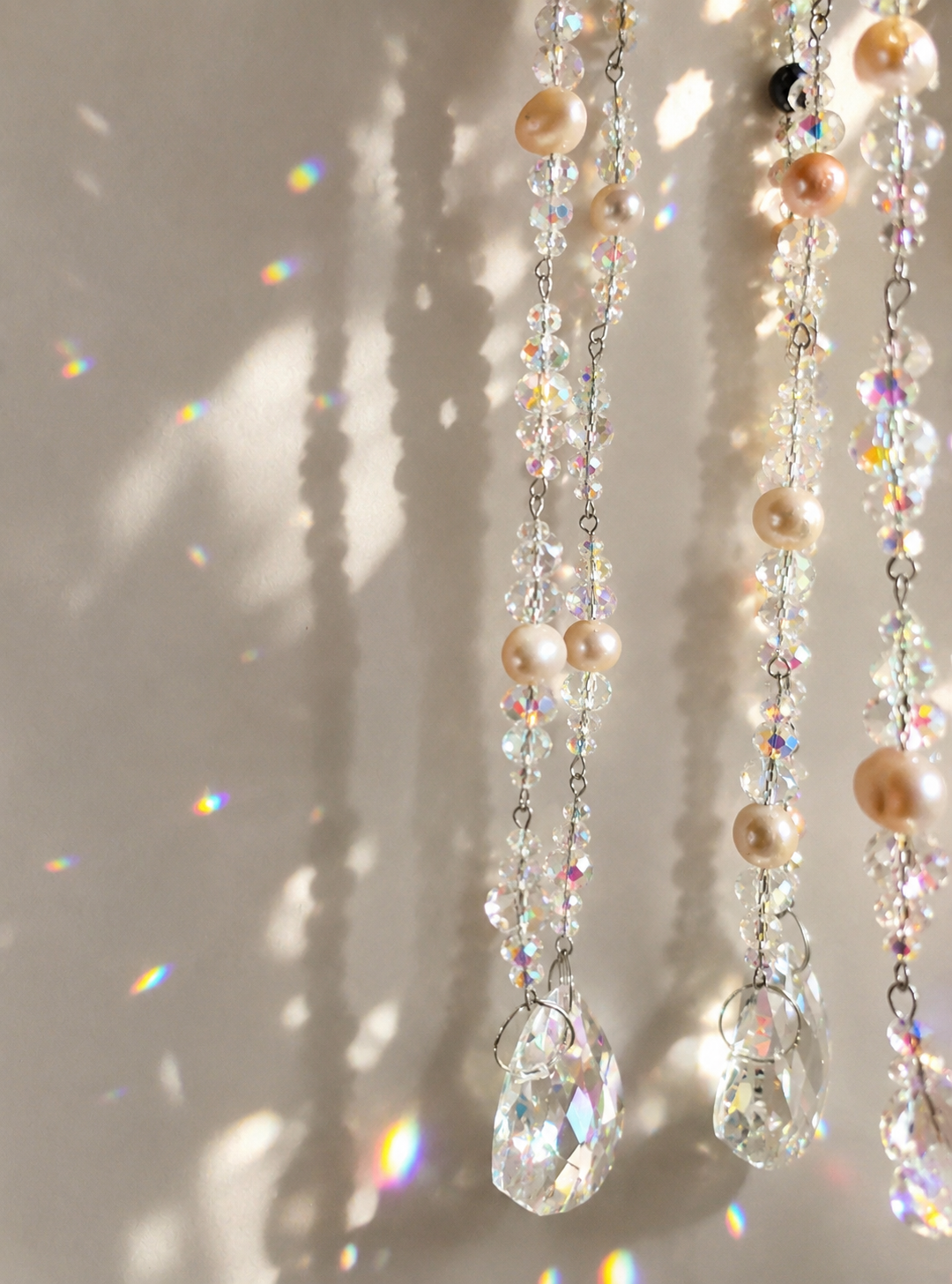 Prismatic Pearl Chandelier Suncatcher