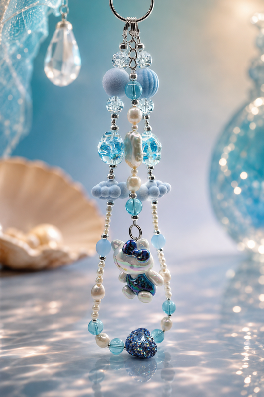 Hello Kitty Multiple Pearl Bag Charm