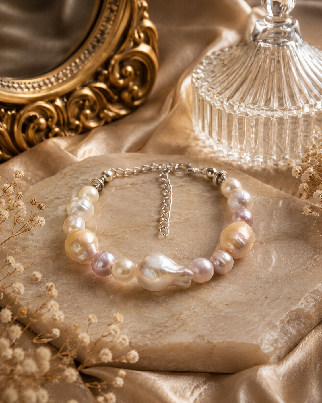 Full-String Unique Multiple Pearl Bracelet