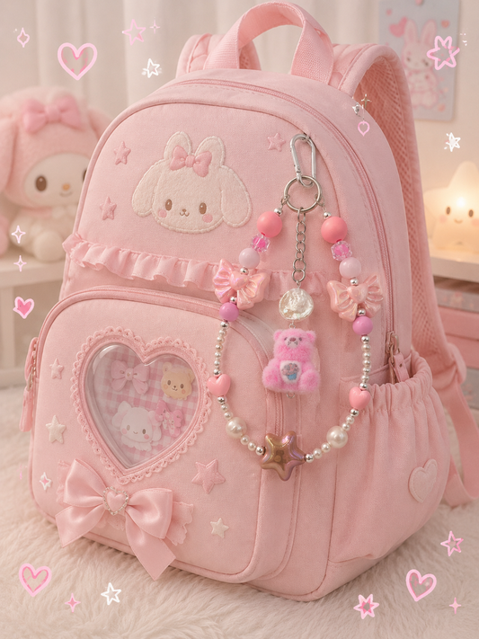 Pretty in Pink Care Bear Bag Charm