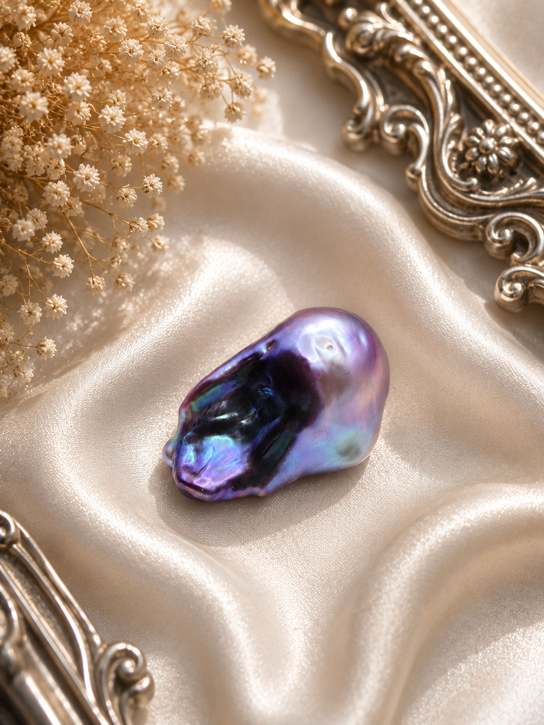 Stunning Rare Natural Colour Genuine Baroque Pearl