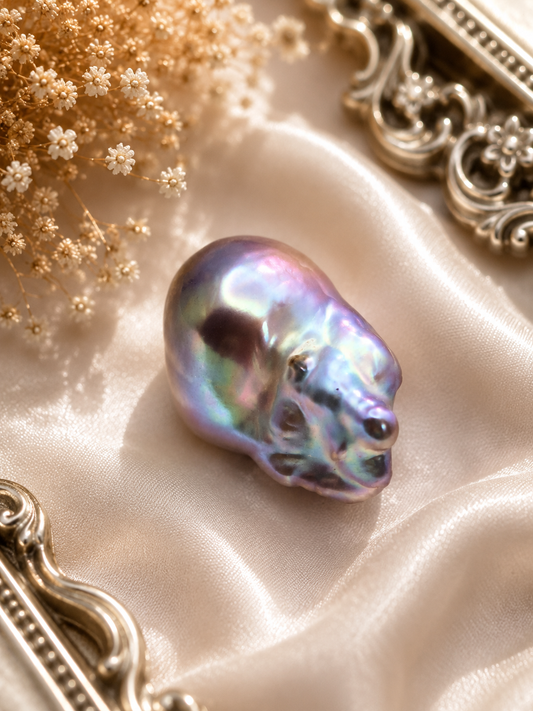 Stunning Rare Natural Colour Genuine Baroque Pearl
