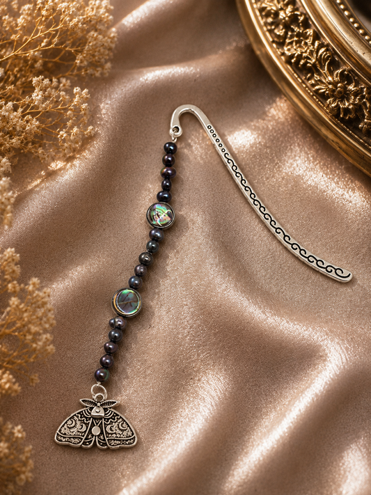 Moth Mini Pearl and Mother of Pearl Bookmark
