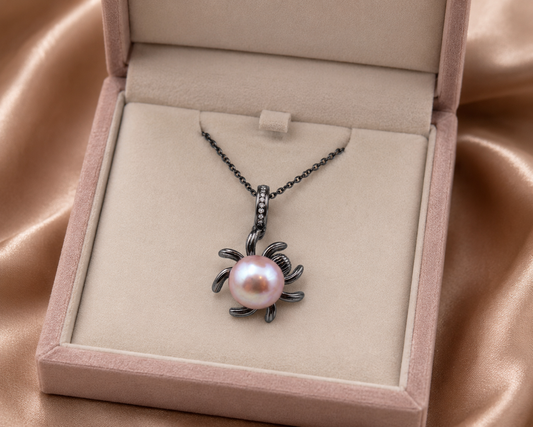 Itsy Bitsy Spider Pearl Pendant