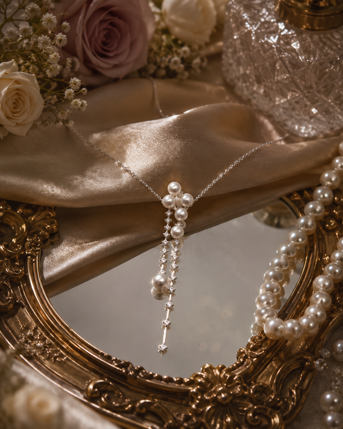 Saltwater Pearls Star Drop Necklace - Removable Pendant