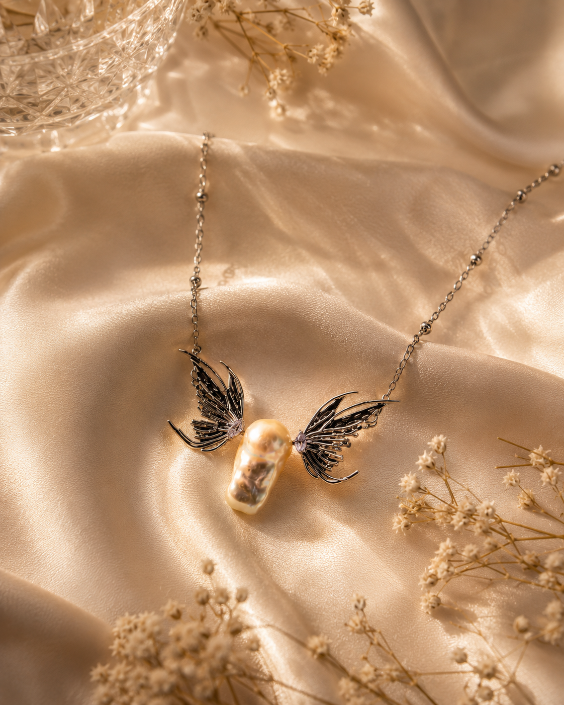 Angel Wing King Pearl Necklace