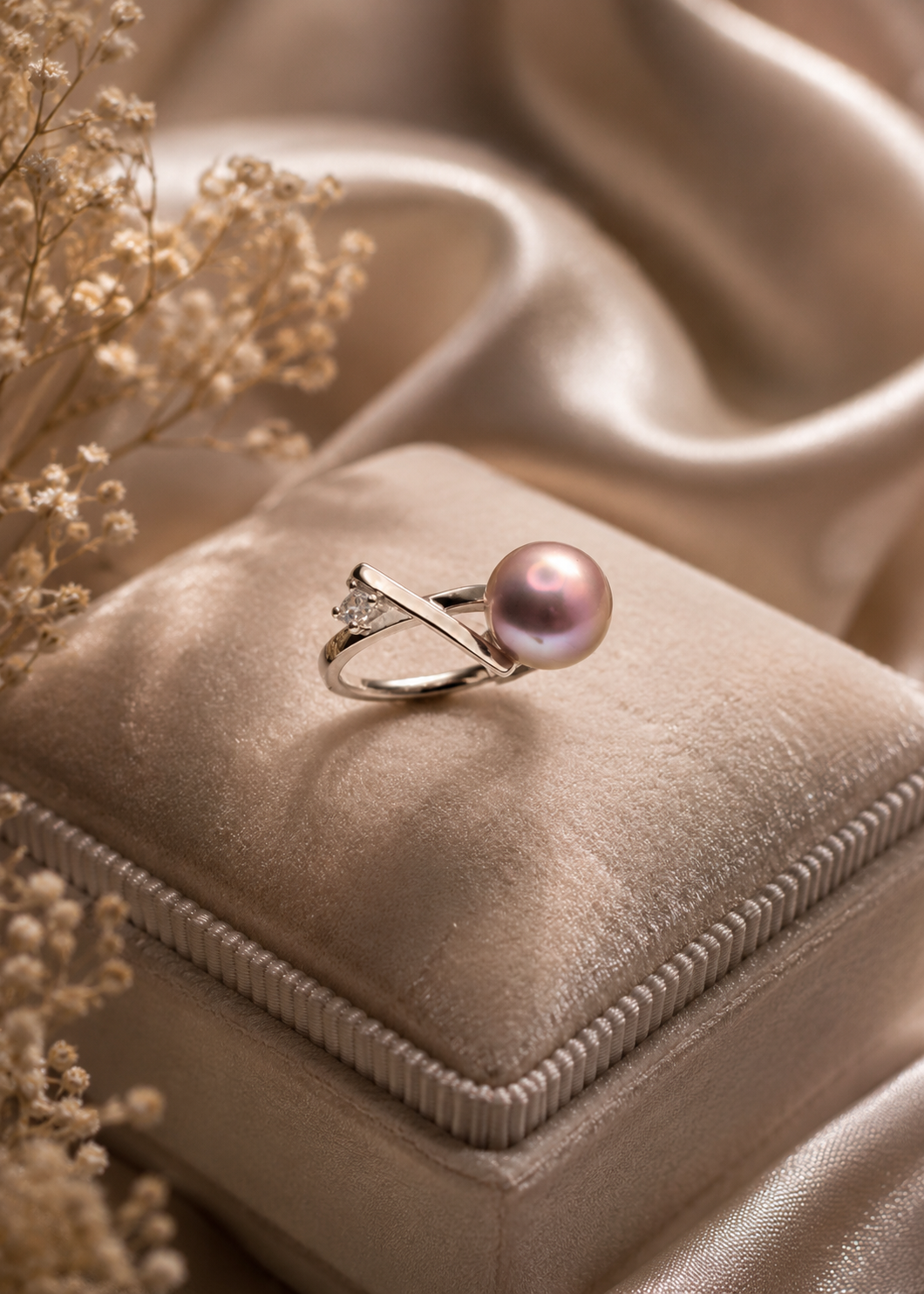 The Mary Jane Edison Pearl Ring - Sterling Silver