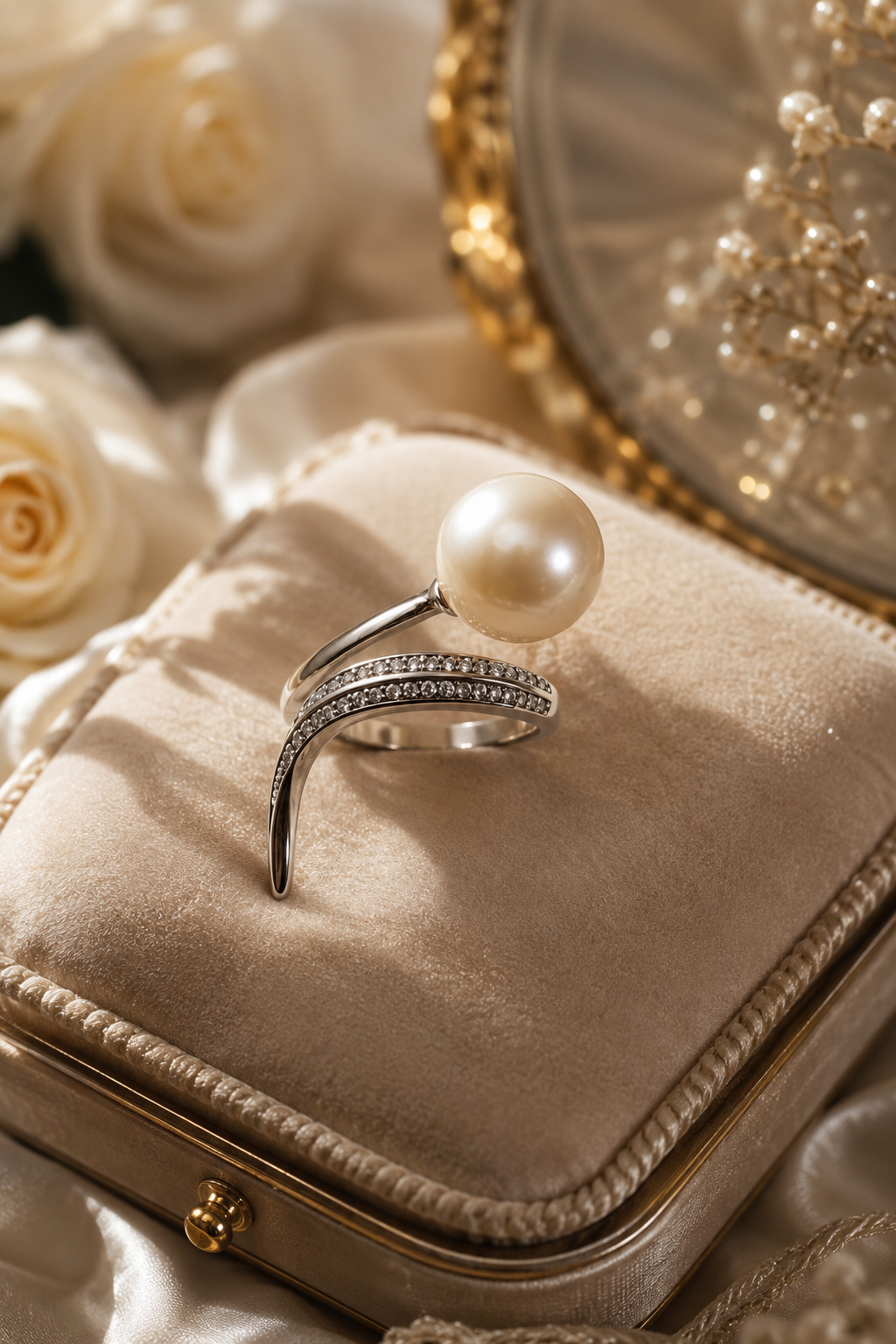 Moonveil Edison Pearl Ring