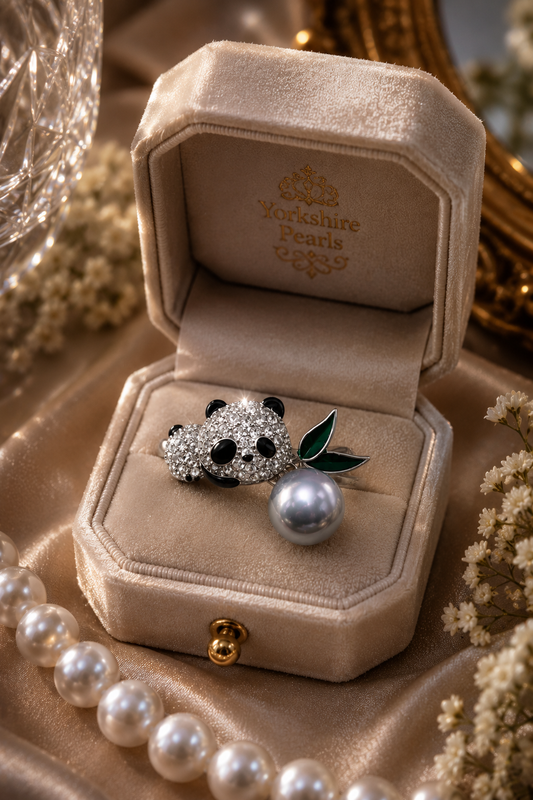 Saltwater Madama Pearl Panda Ring - Sterling Silver