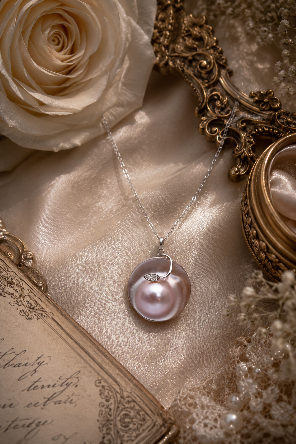 Peach Mabe Pearl Pendant