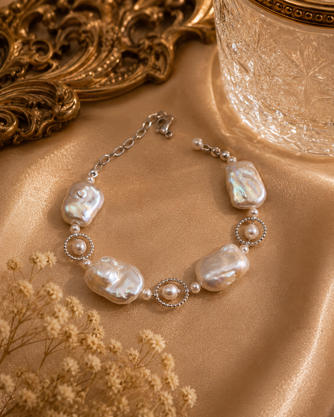 The Luxury Multiple Pearl Bracelet — Square, Baroque & Mini Pearls