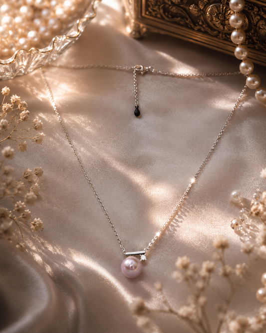 The Mary Jane Edison Pearl Necklace - Sterling Silver