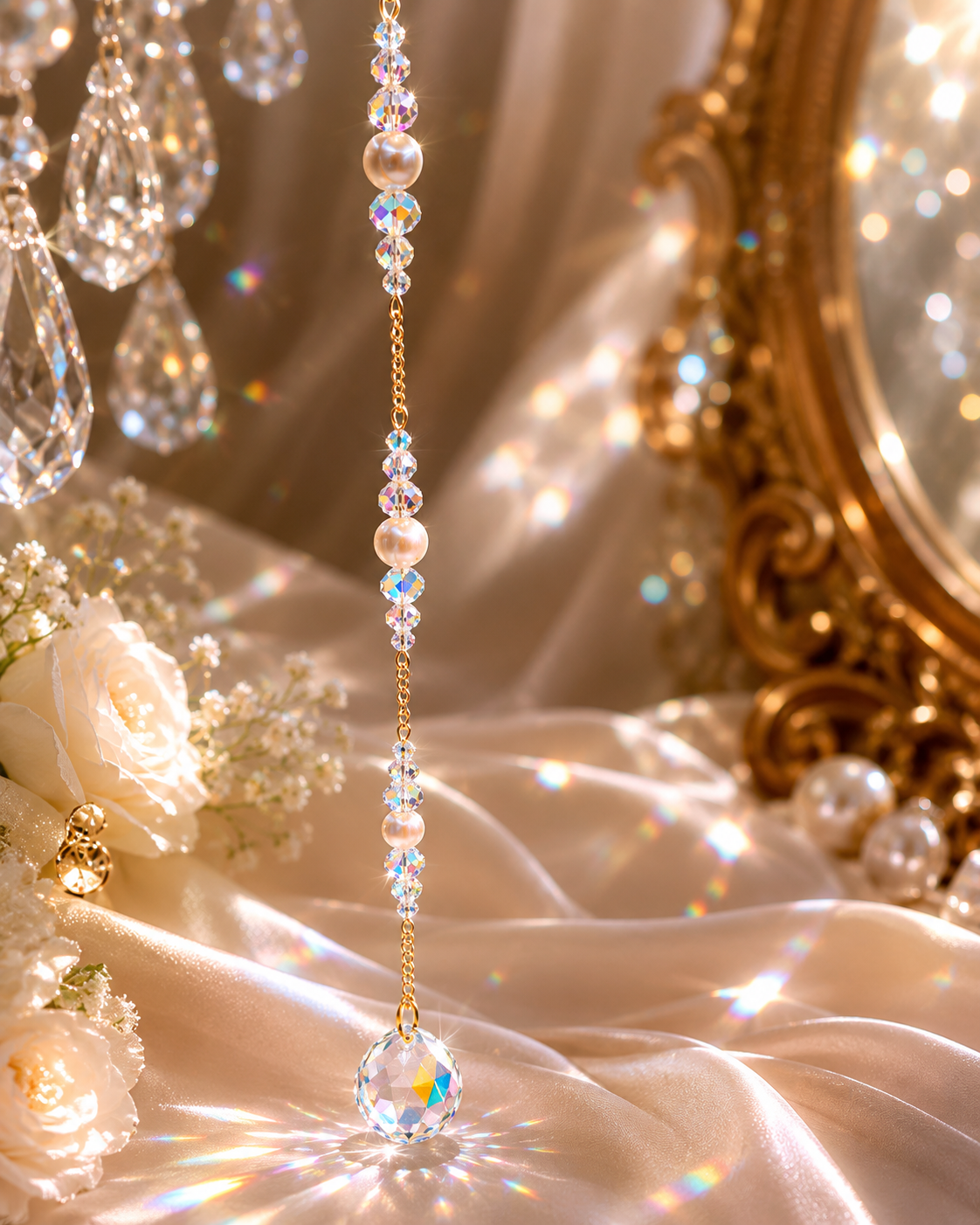 Simple Sparkle Pearl Suncatcher