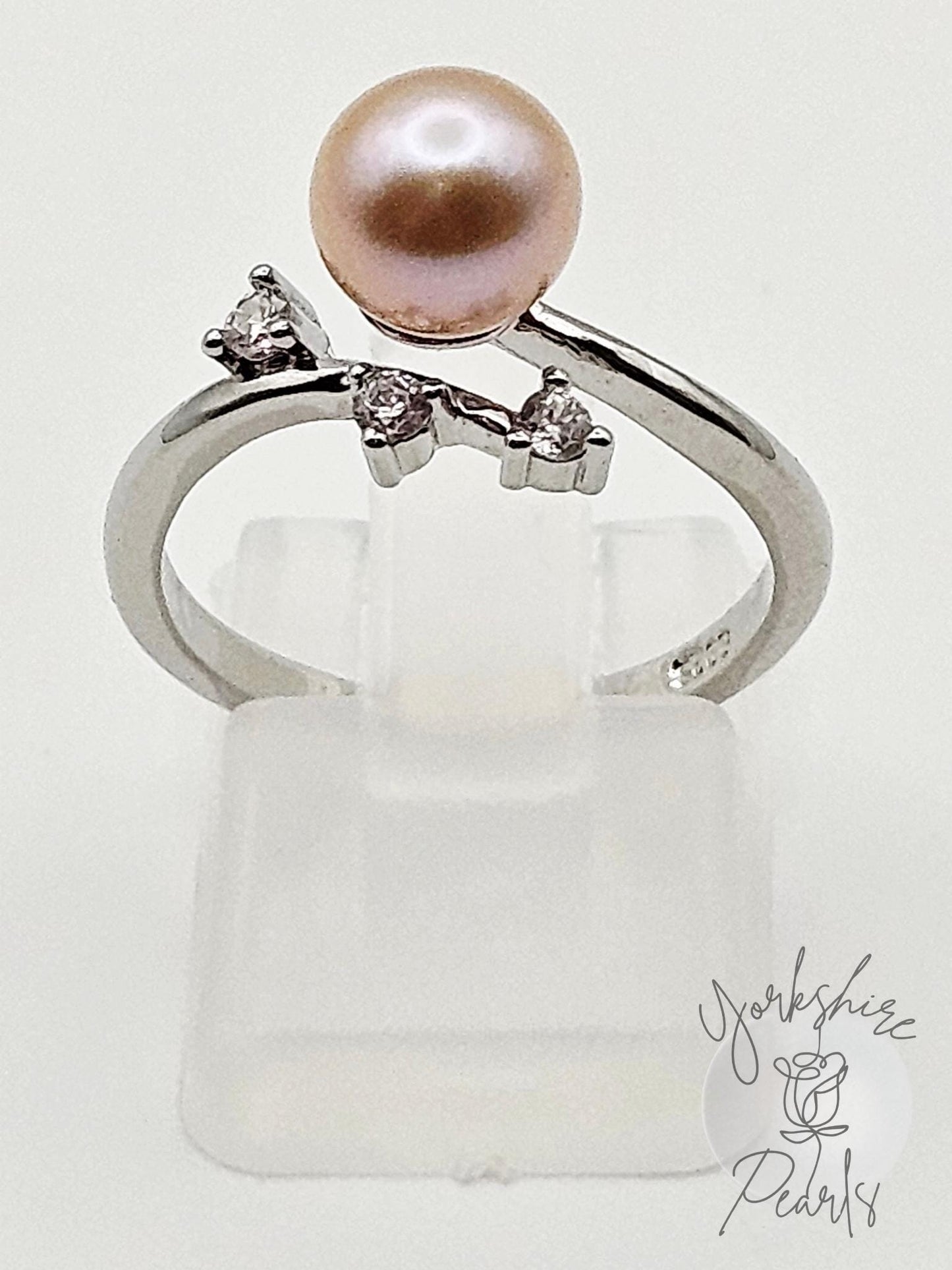 Orion's Belt Sterling Silver Pearl Ring