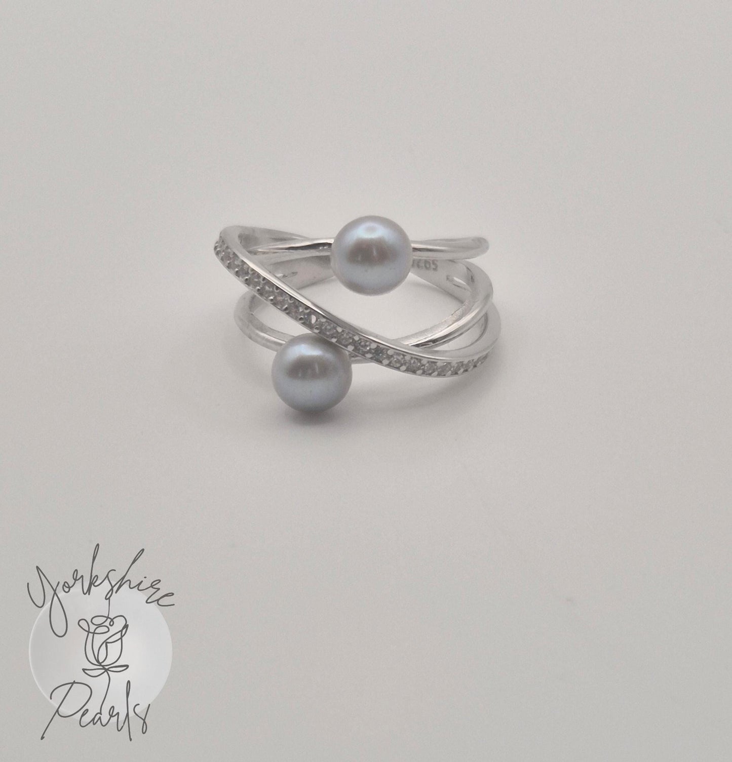 Rare Saltwater Madama Pearl Ring - Sterling Silver