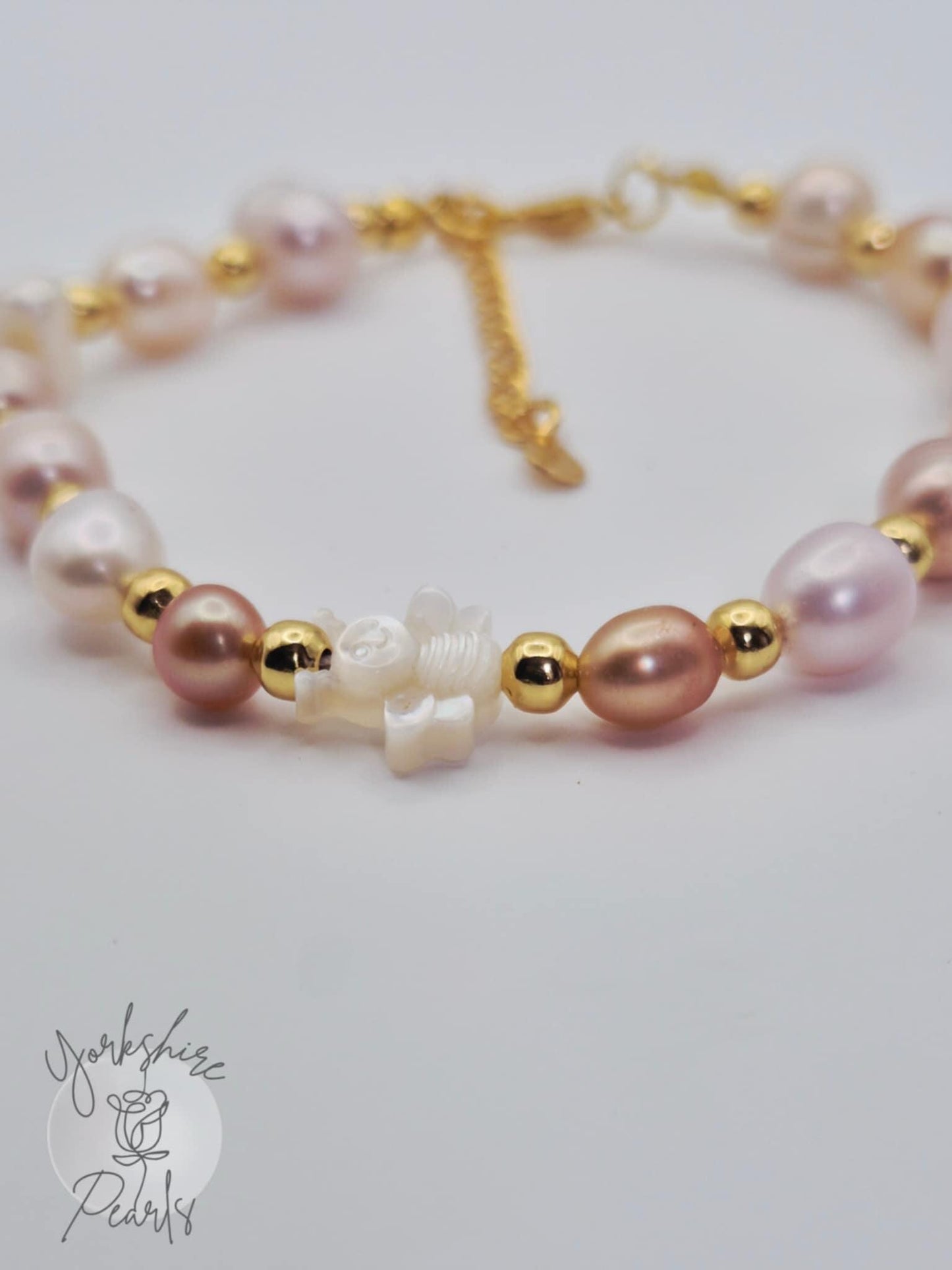 Pearl & Mother of Pearl Charm Bracelet