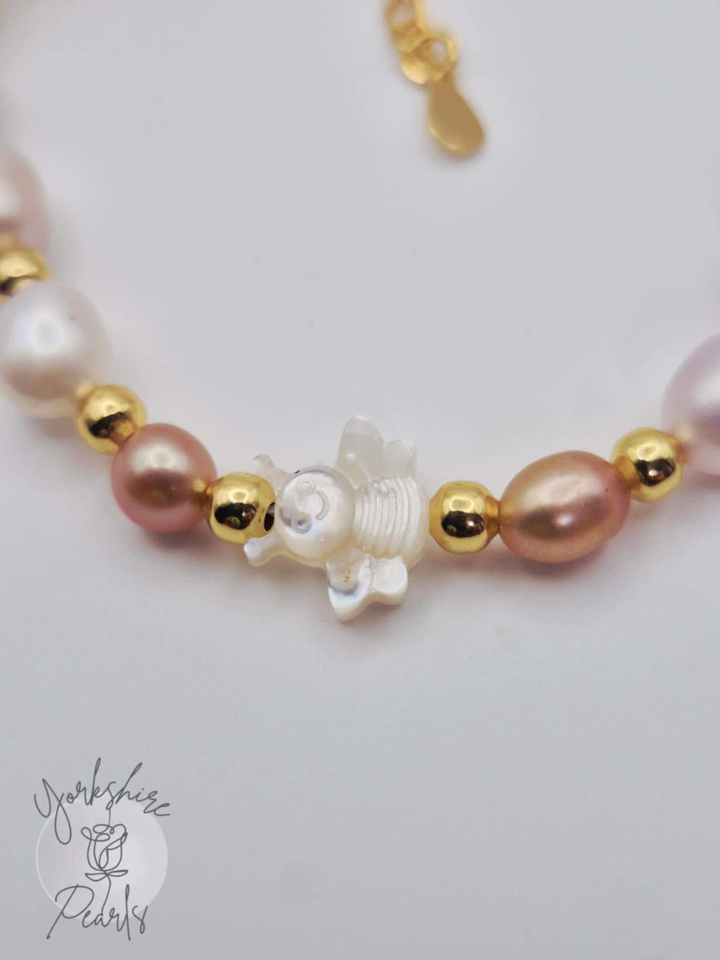 Pearl & Mother of Pearl Charm Bracelet