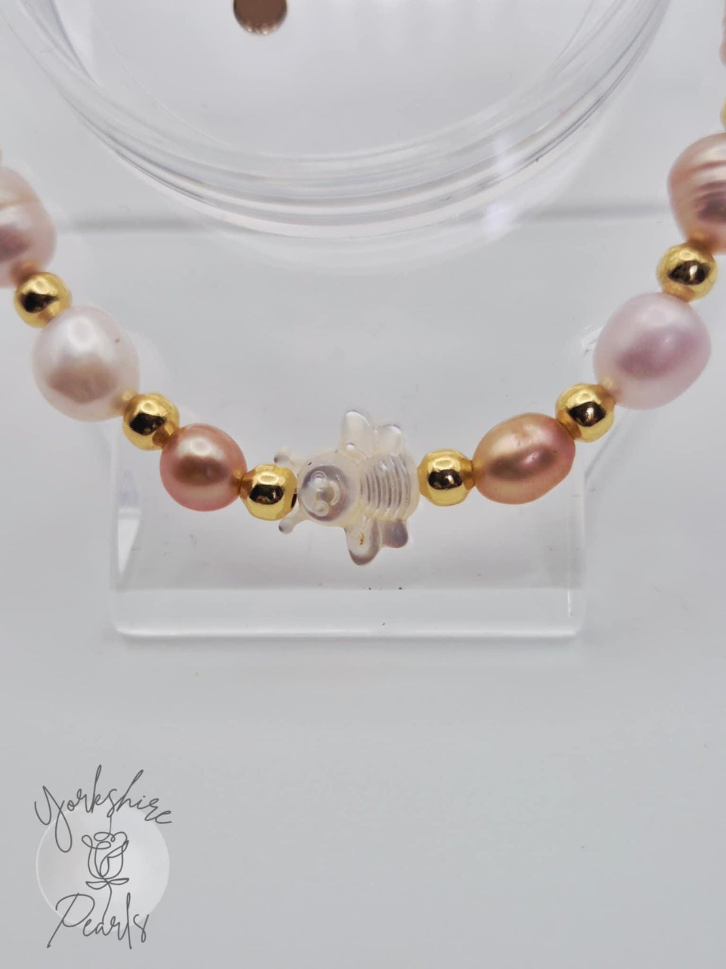 Pearl & Mother of Pearl Charm Bracelet