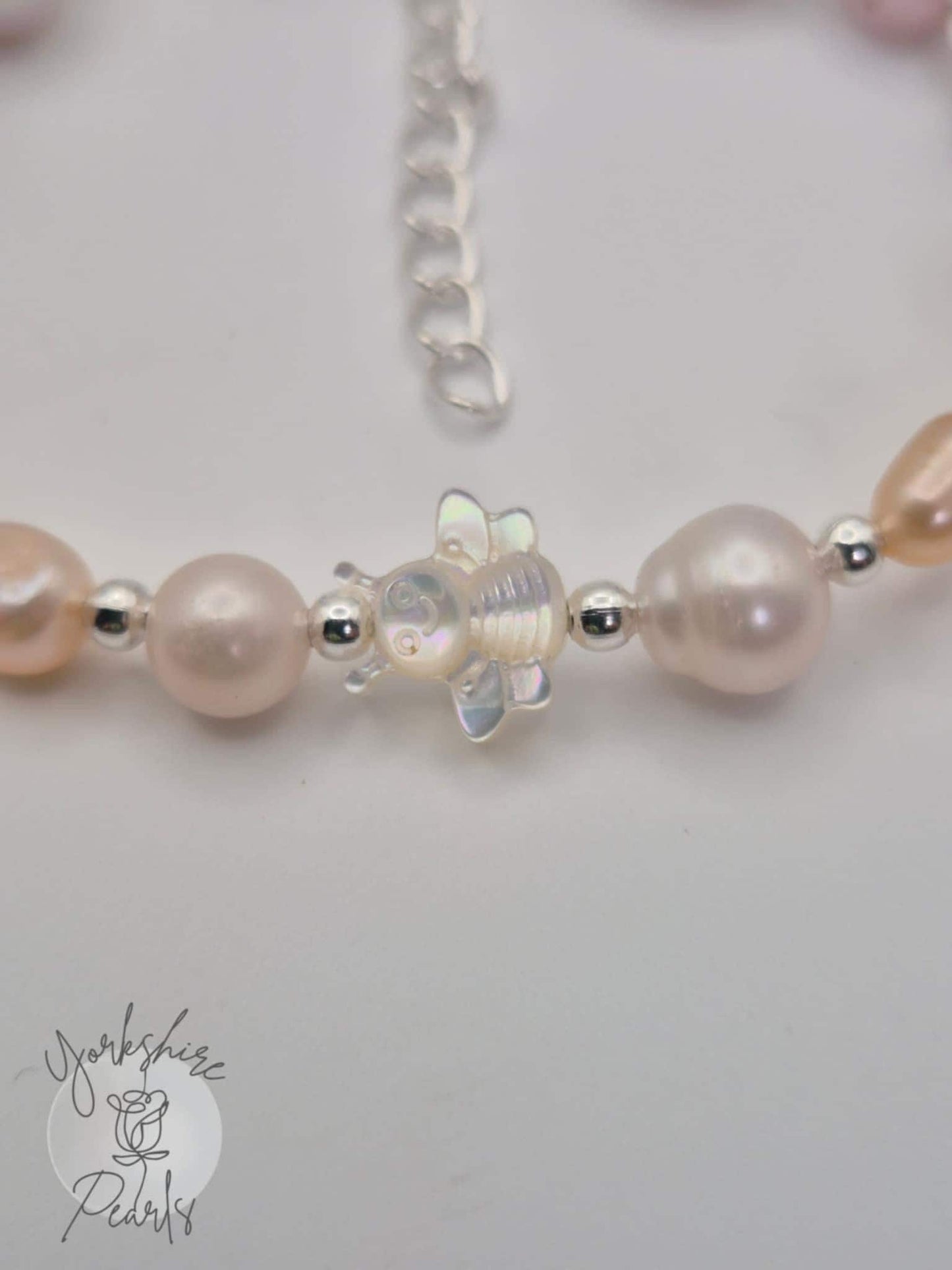 Multiple Pearl Bee Charm Bracelet