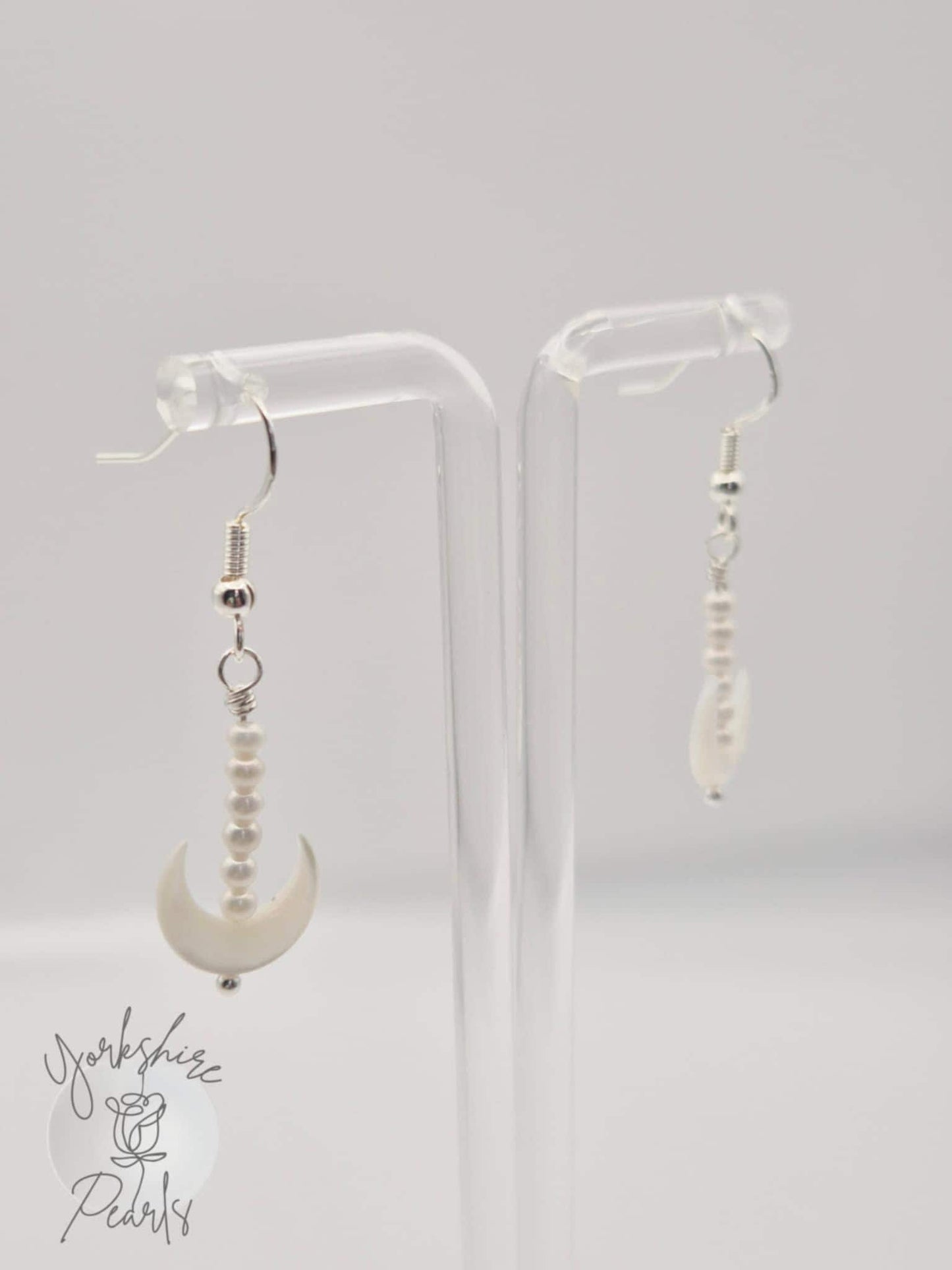 Baby Pearl Anchor Earrings