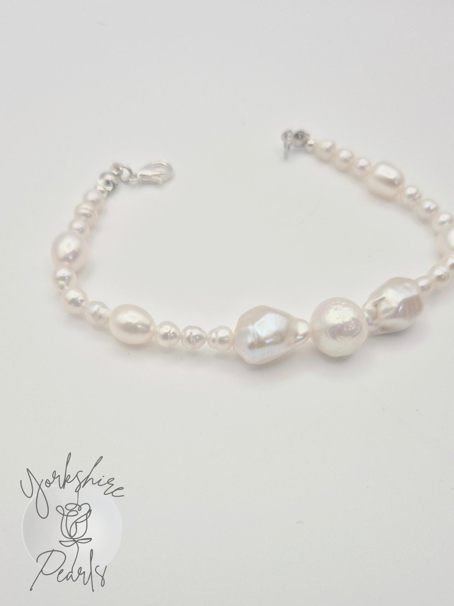 Multiple White Pearl Full String Bracelet