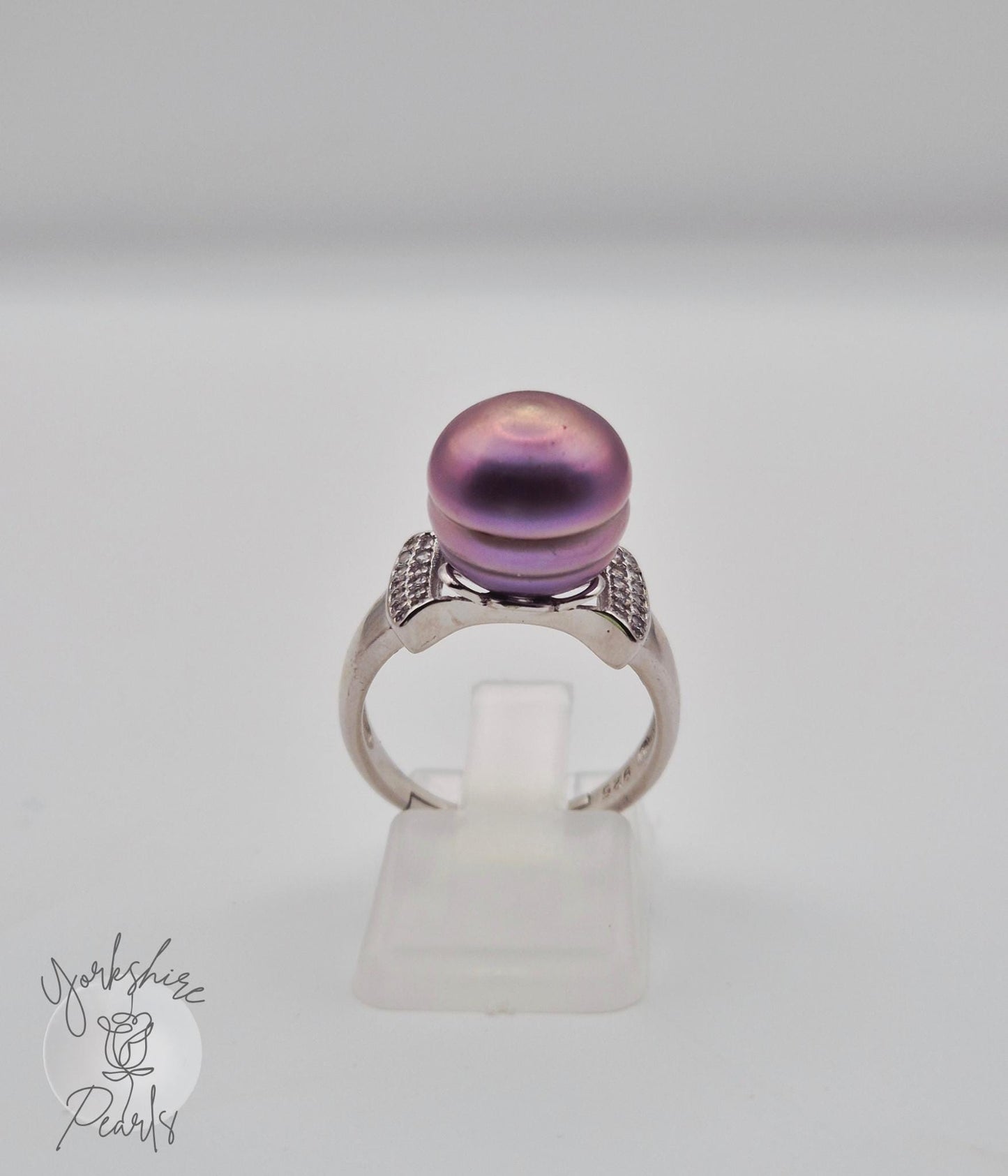 Unique Edison Pearl Adjustable Sterling Silver Ring