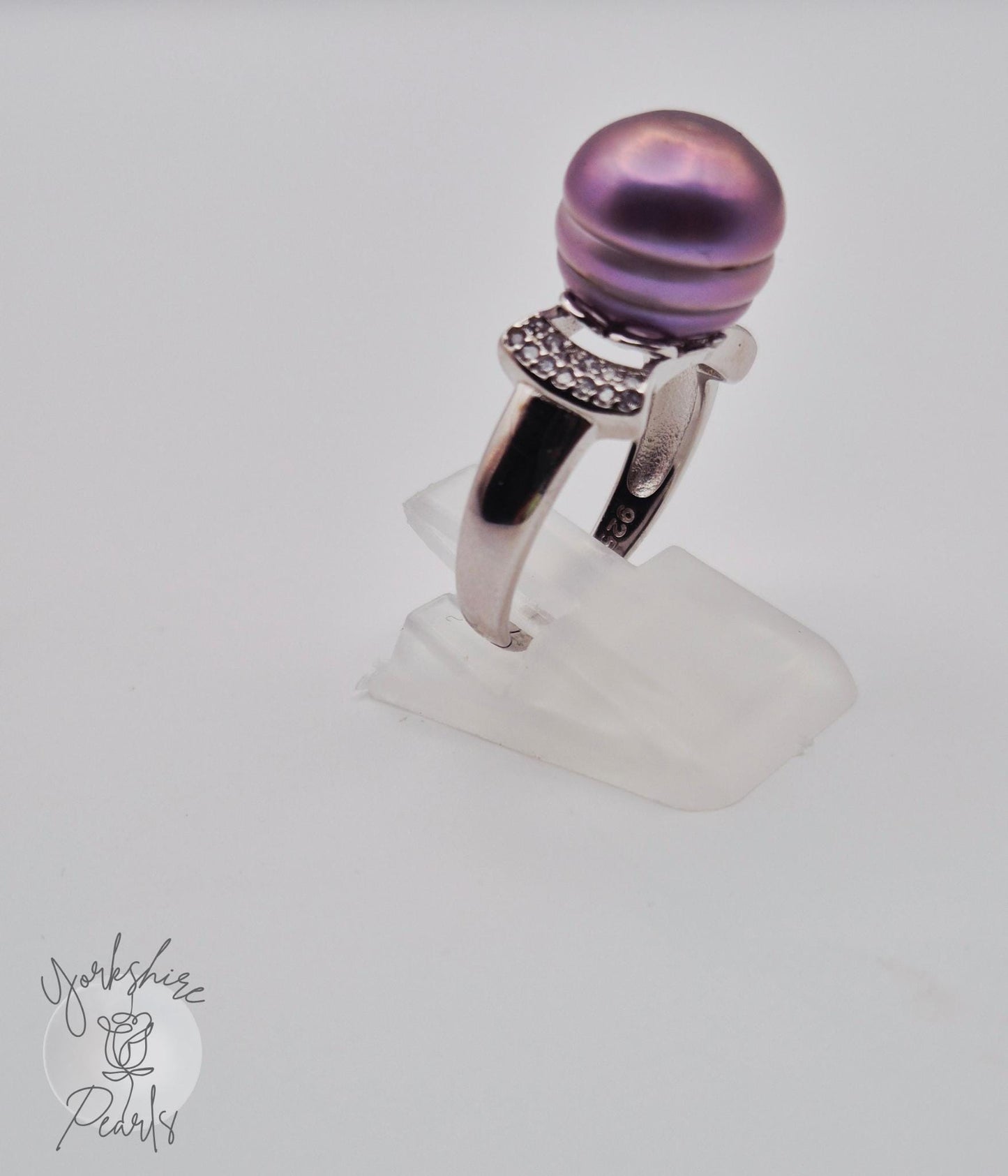 Unique Edison Pearl Adjustable Sterling Silver Ring