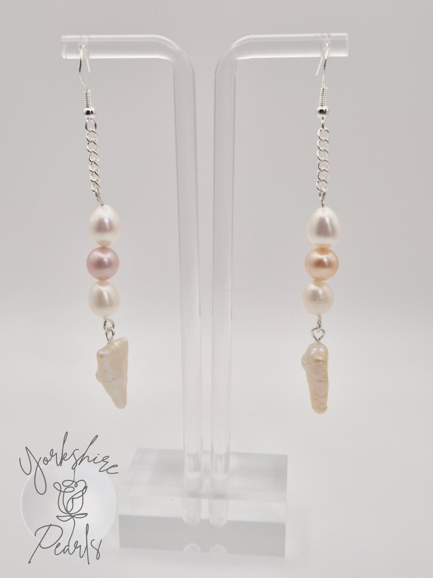 Multiple Pearl Drop Earrings