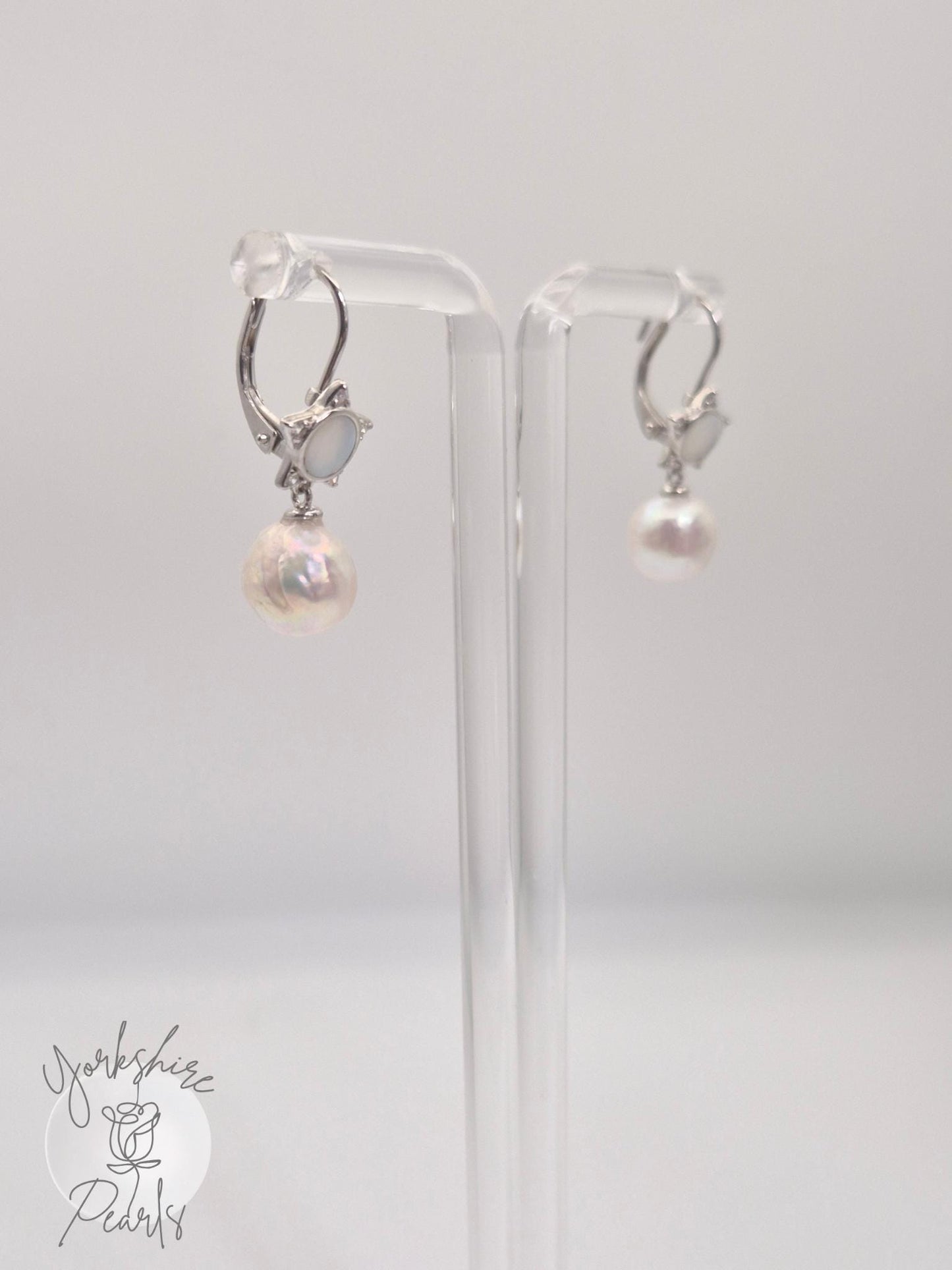 Candy Paper Edison Pearl Sterling Silver Earrings