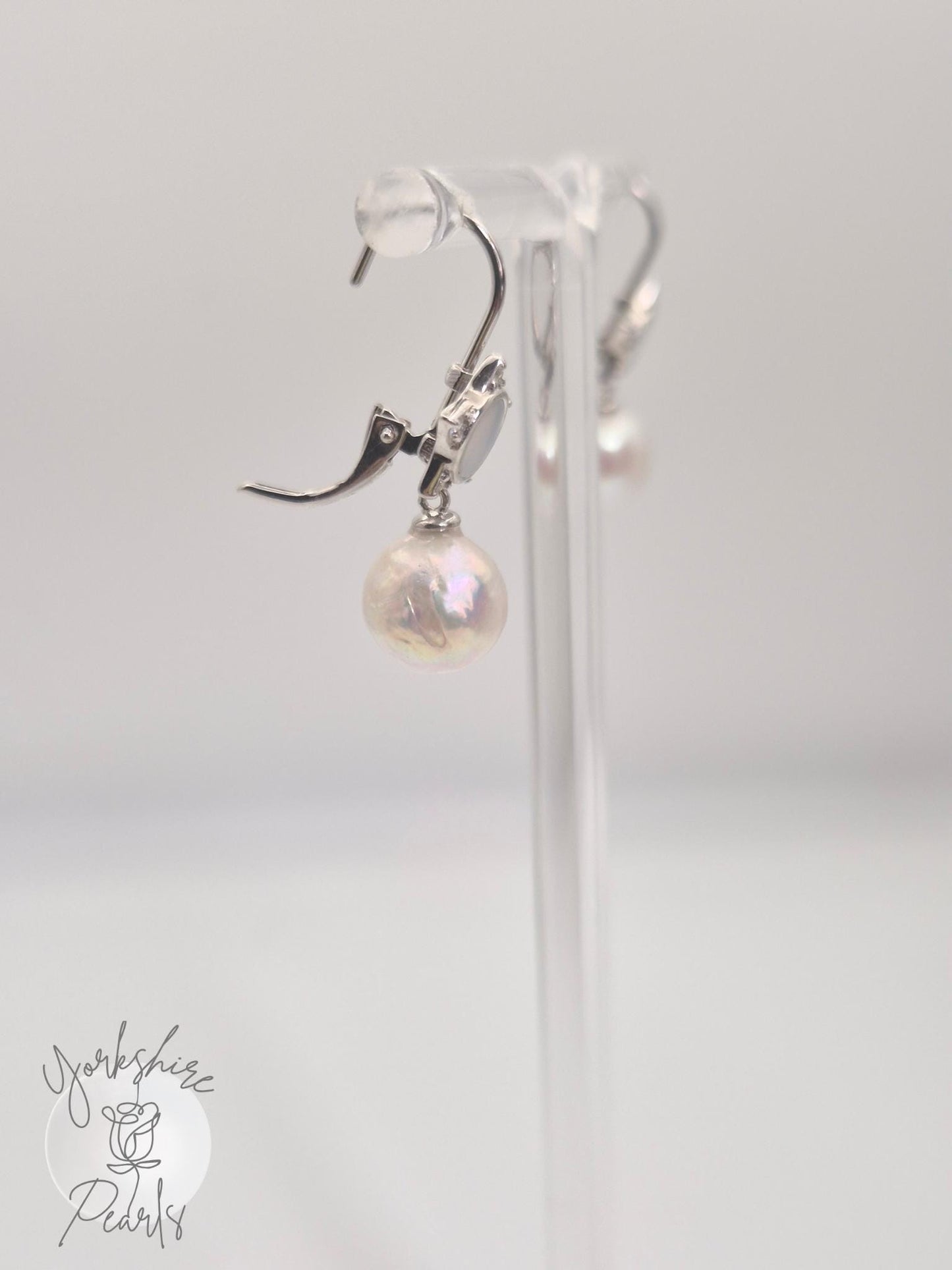 Candy Paper Edison Pearl Sterling Silver Earrings