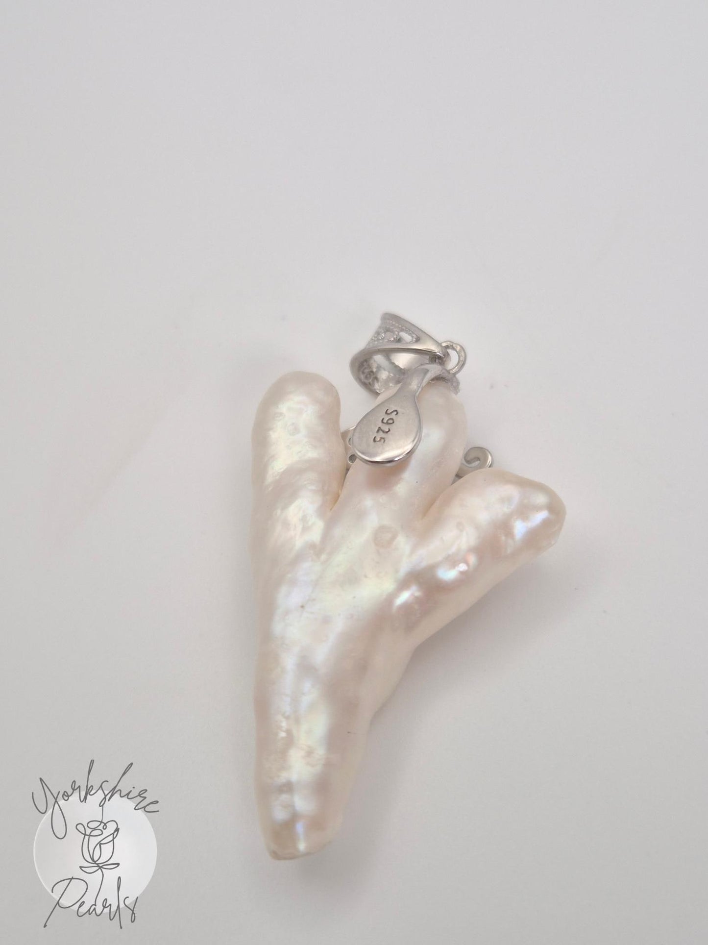 Pearl Tree and Leaf Design Pendant