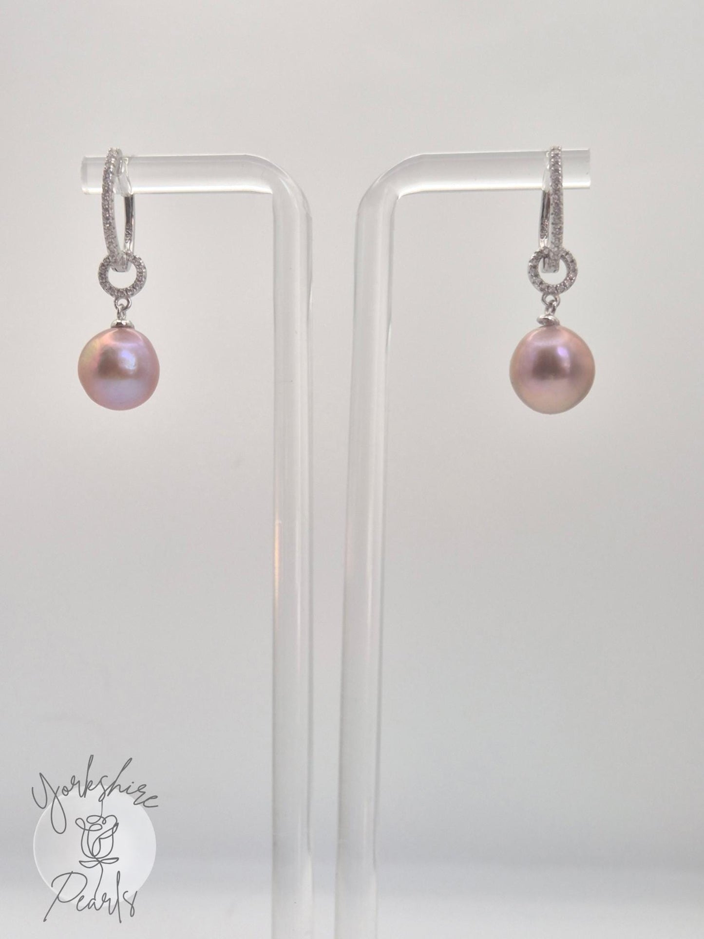 Cat Hoop Removable Edison Pearl Earrings - Sterling Silver