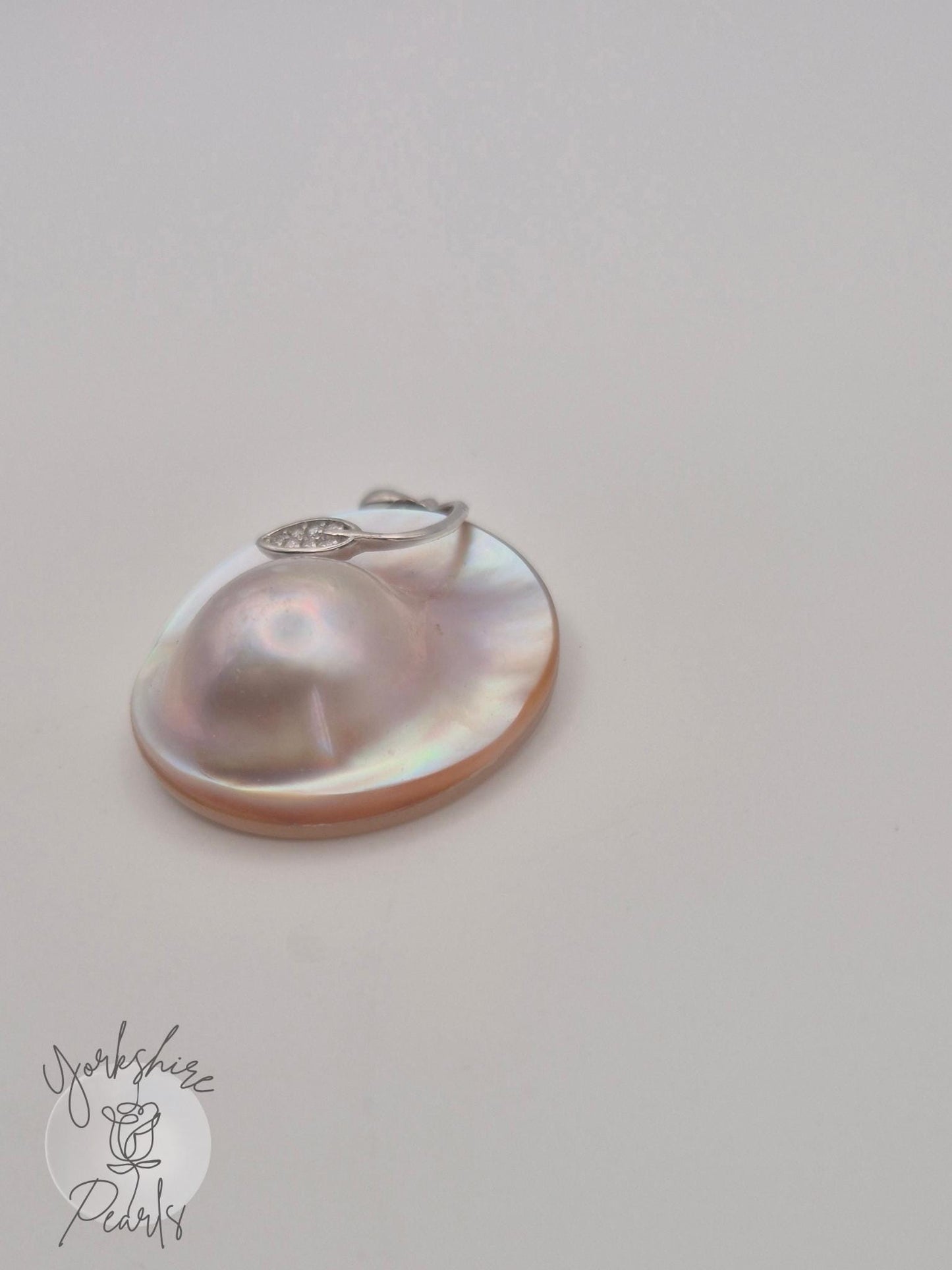 Peach Mabe Pearl Pendant