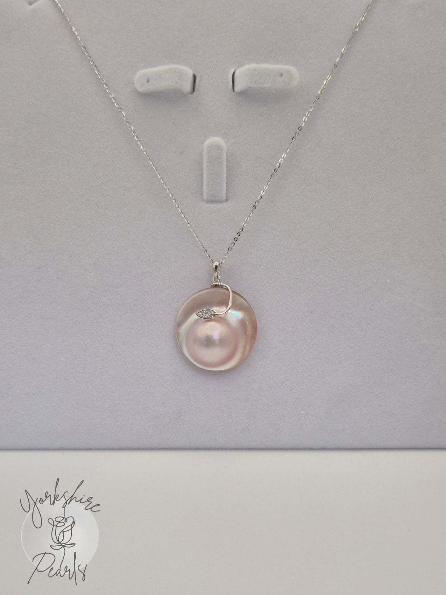 Peach Mabe Pearl Pendant