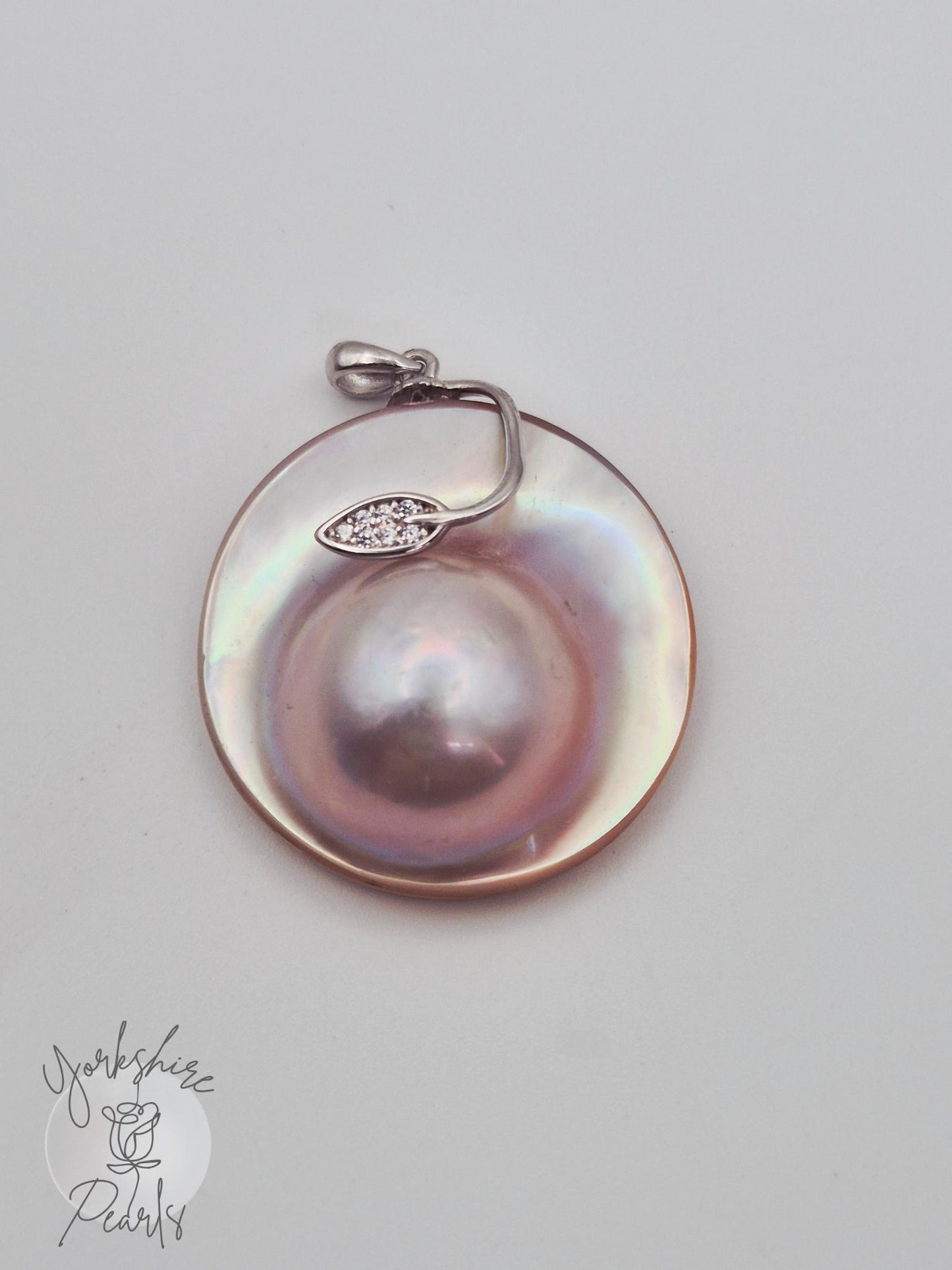 Peach Mabe Pearl Pendant