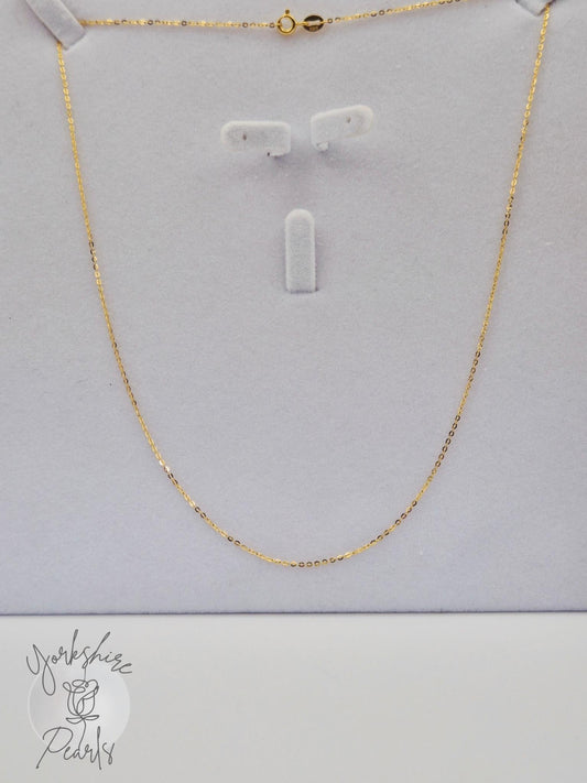 S925 Gold 18 inch Chain