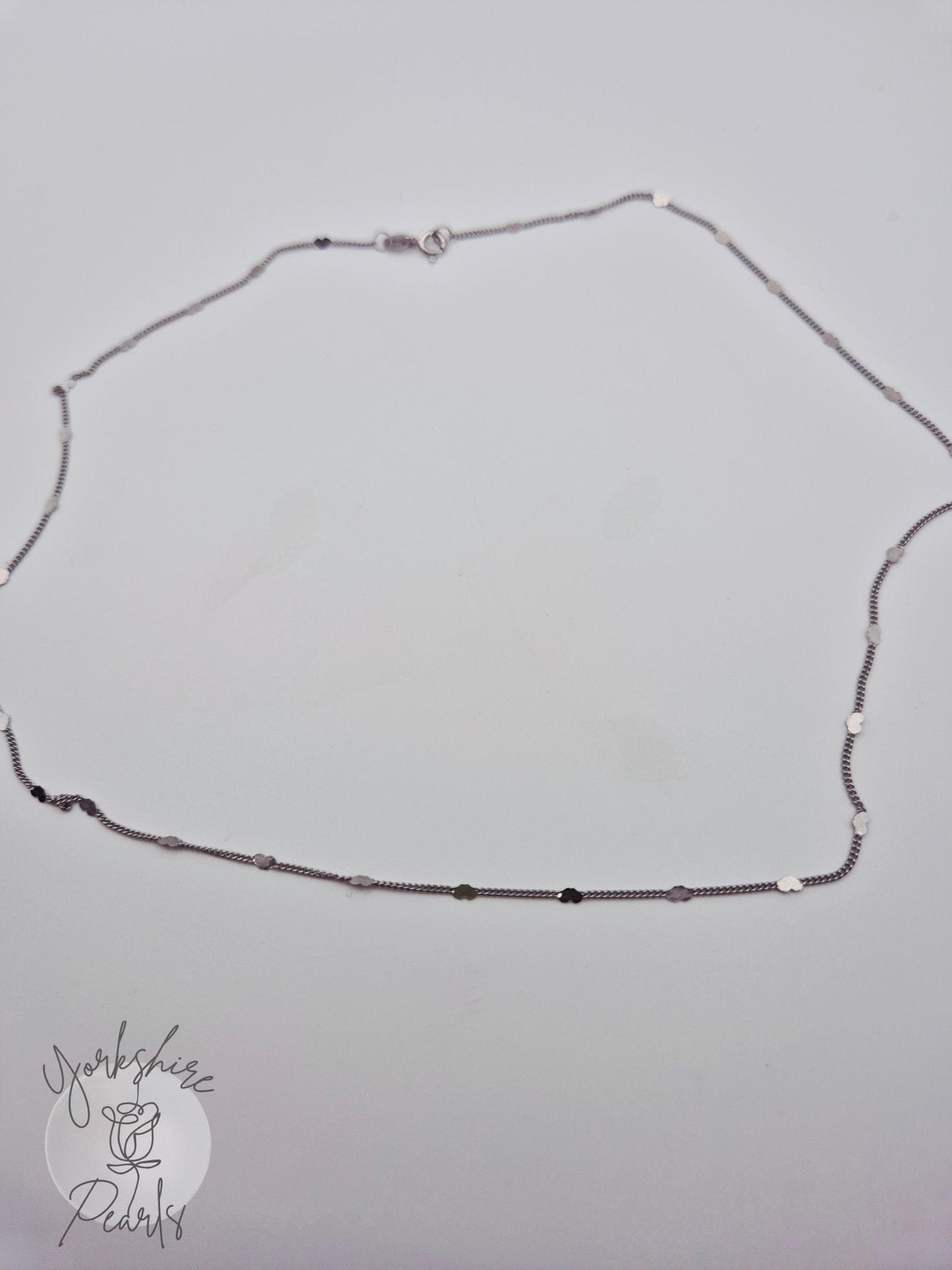 S925 18 Inch Heart Link Chain