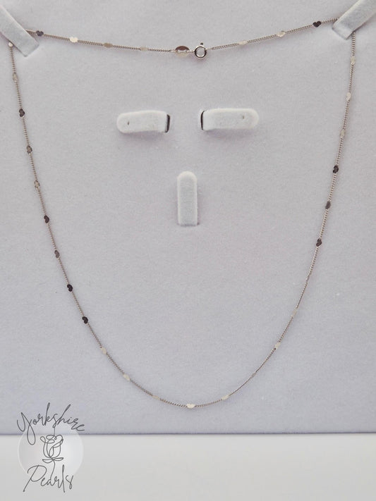 S925 18 Inch Heart Link Chain