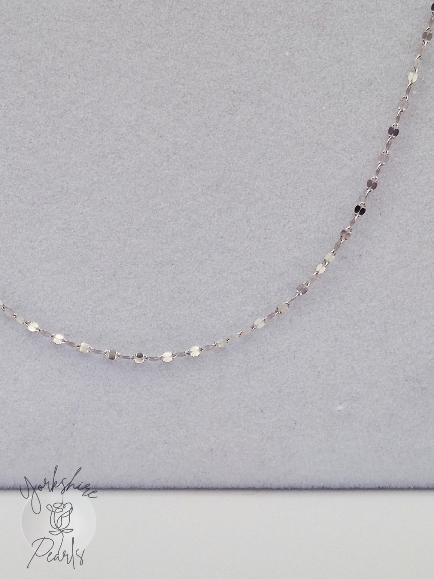 S925 18 Inch Chain With Razor Blade design
