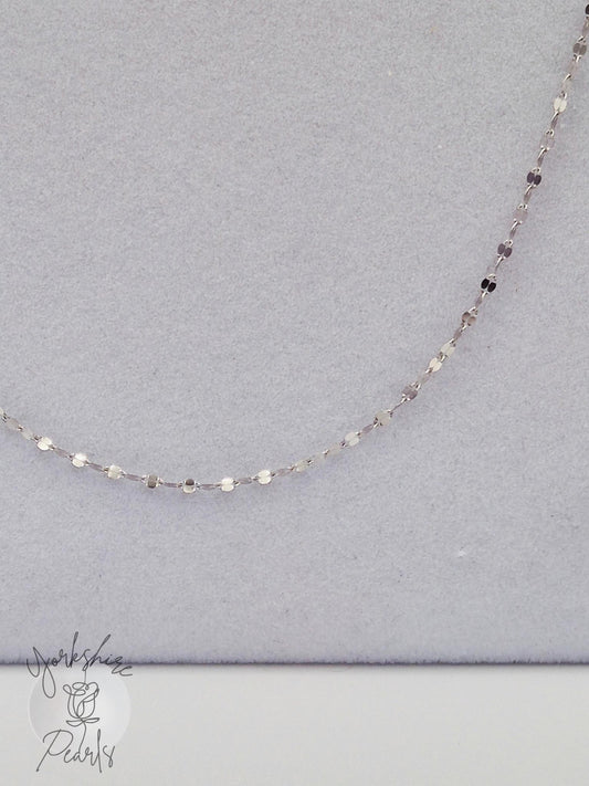 S925 18 Inch Chain With Razor Blade design