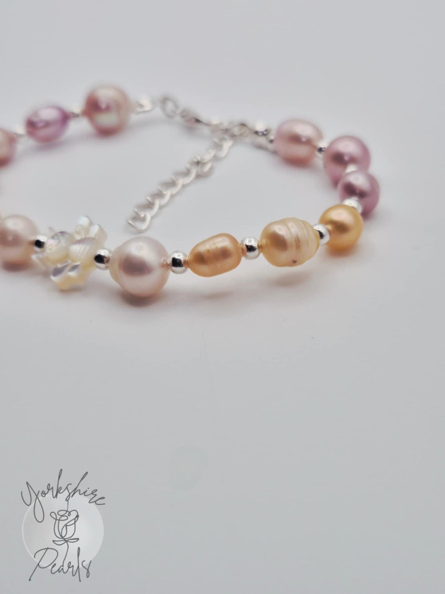Multiple Pearl Bee Charm Bracelet