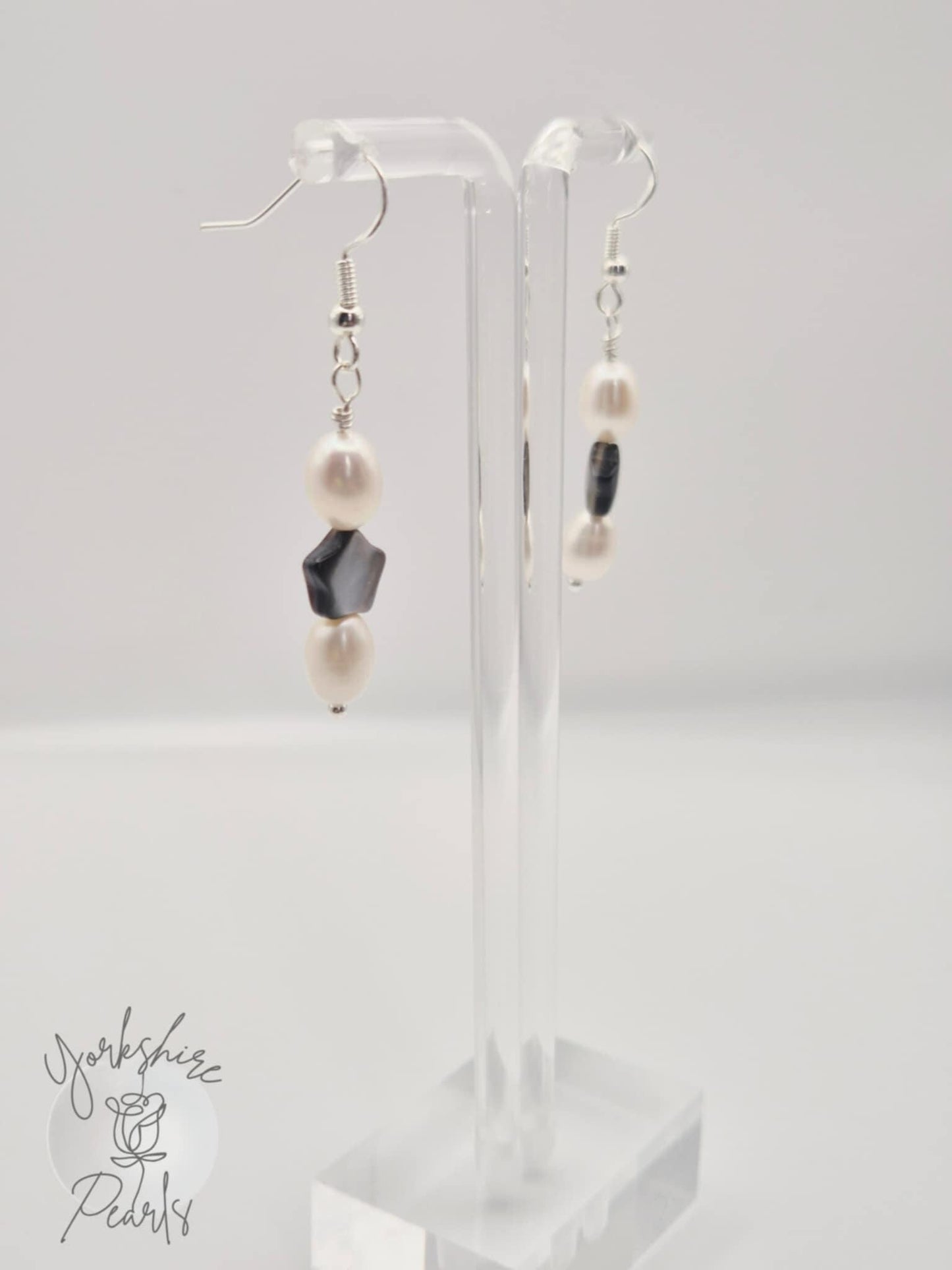 Pearl & Star Drop Earrings