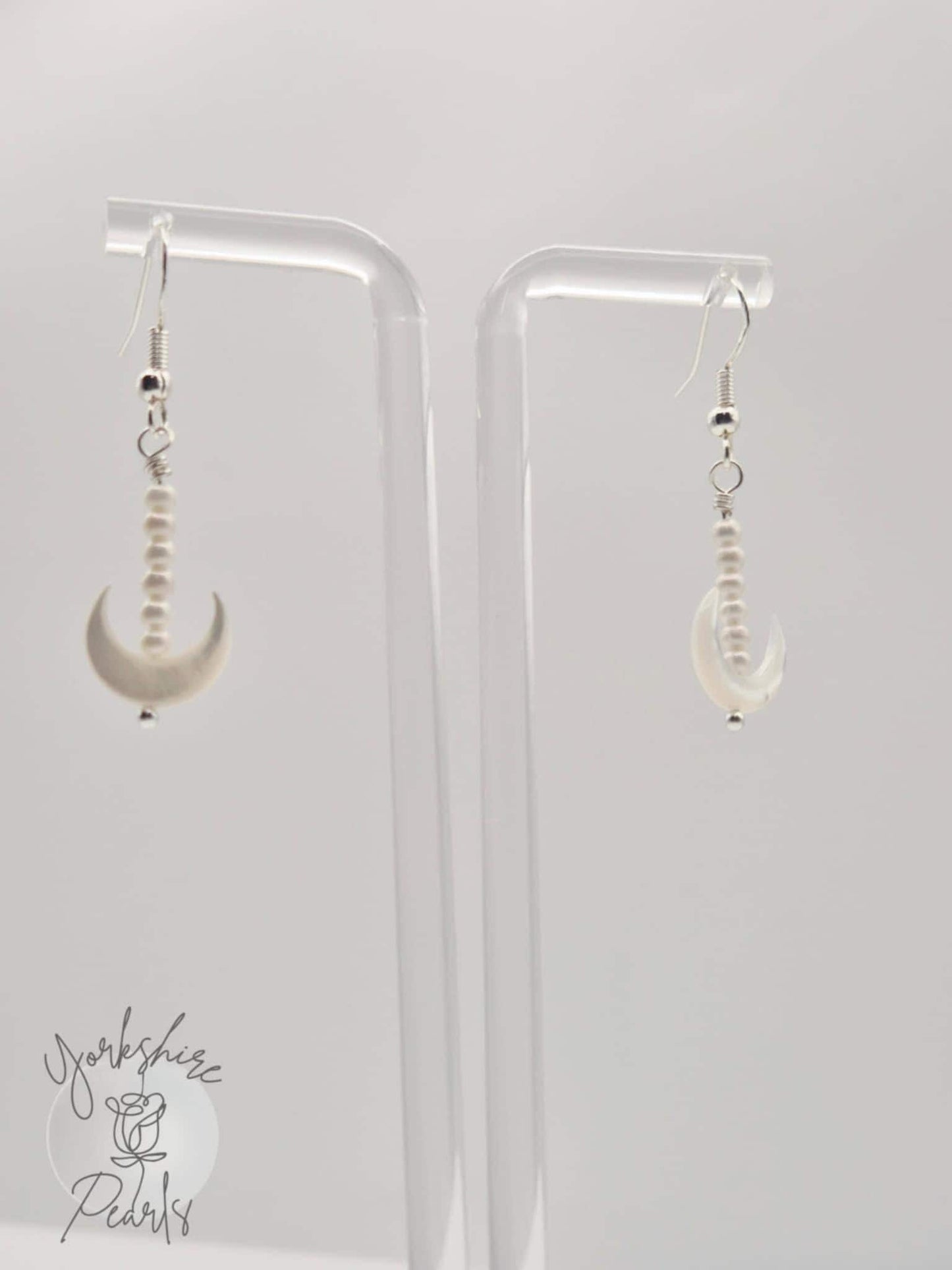 Baby Pearl Anchor Earrings