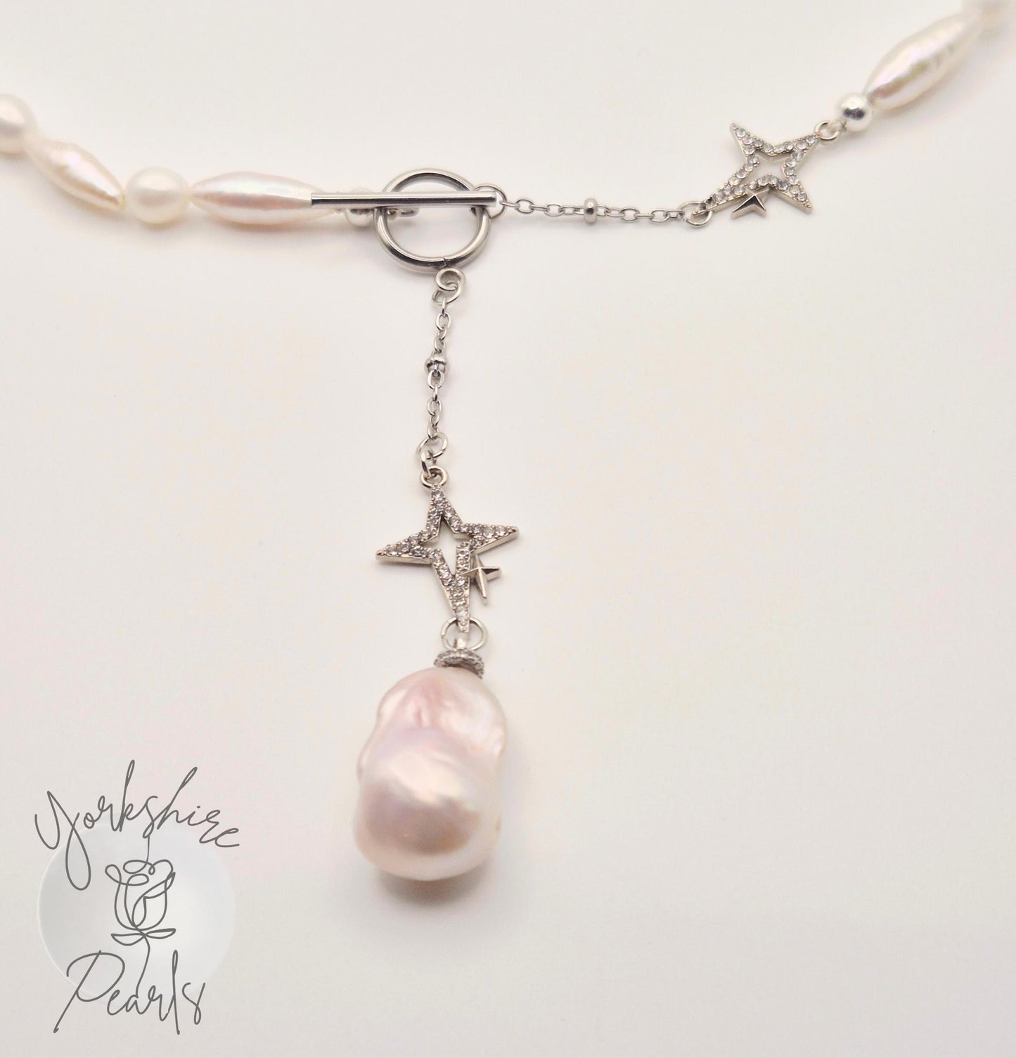 Starlit Tide Full String Pearl Drop Necklace