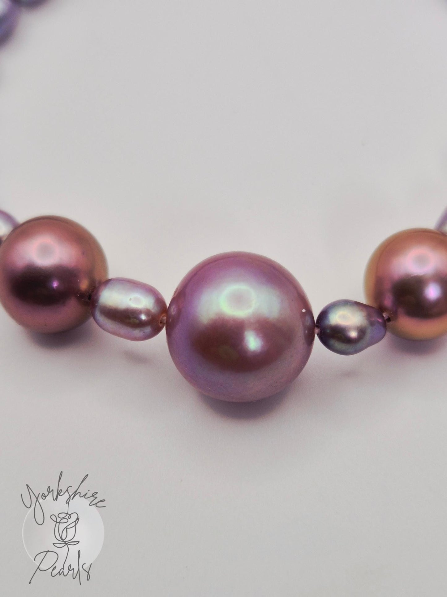 Triple Edison Purple Pearl Bracelet