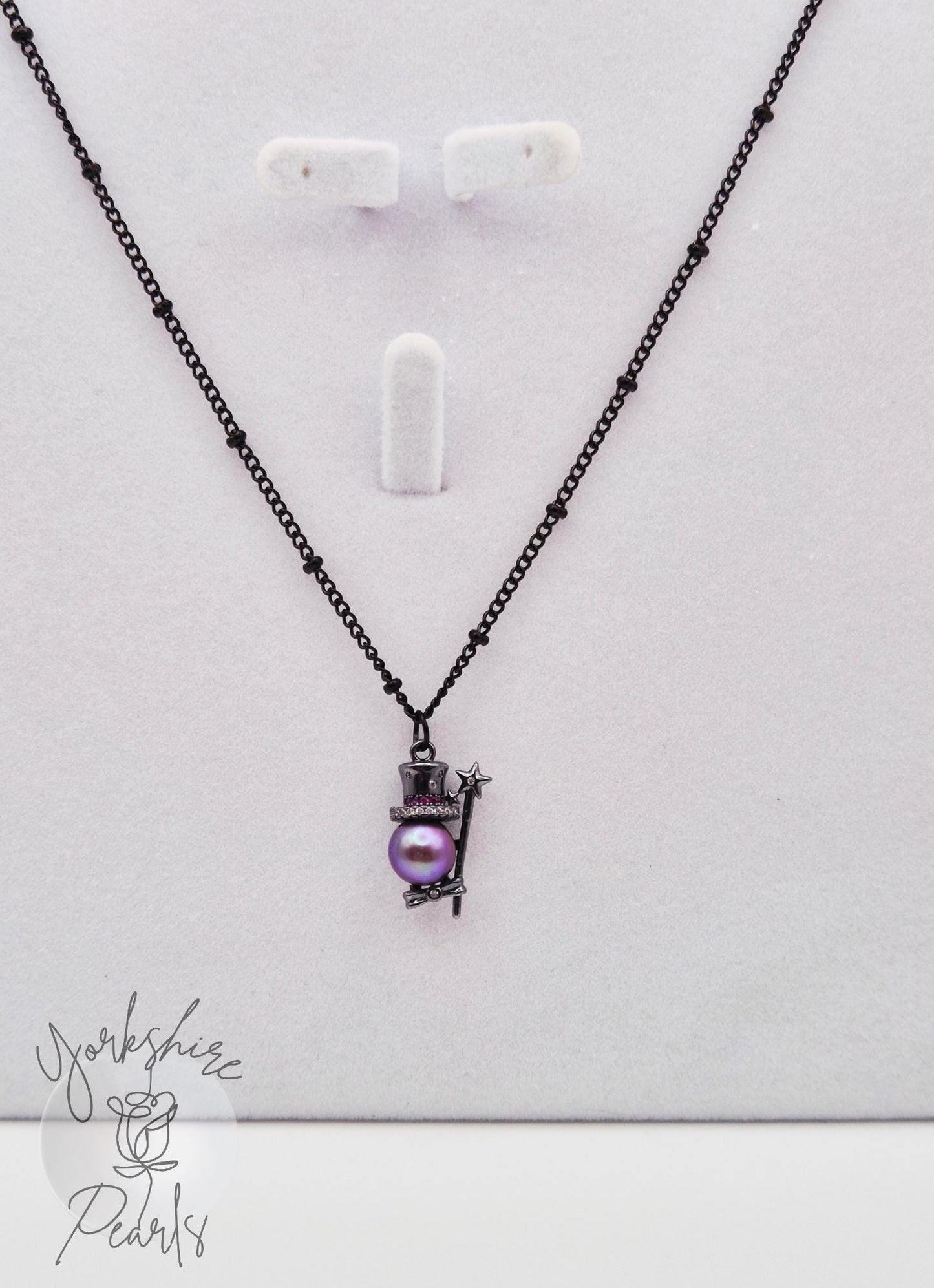 Magician With Flawless Purple Edison Pearl Pendant